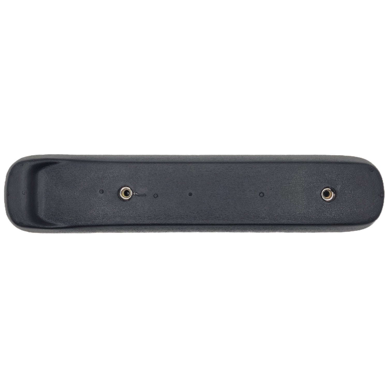 Bottom view of the 12 in. Armrest Pad for Merits Scooters showing mounting holes