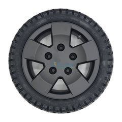 The replacement 13x4.00-8 Front and Rear Drive Wheel Assembly for Pride PX4 Electric Scooter feature a black tire and 5-spoke rim.