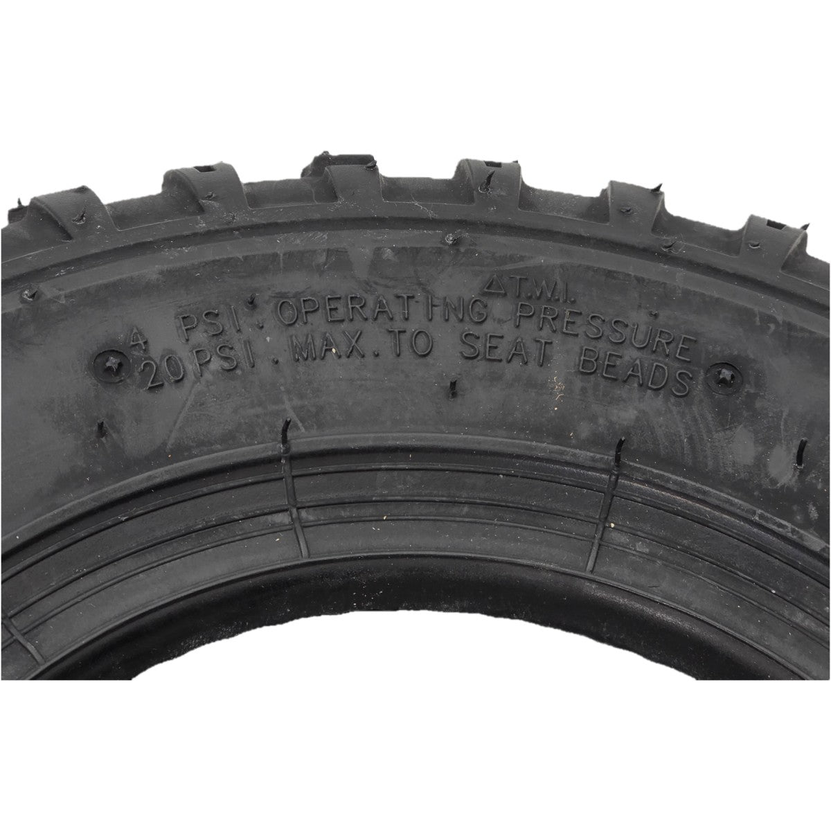 The 145/70-6 Tube Type Knobby Wheelchair / Scooter Tire for Extreme X8 features 4 PSI operating pressure