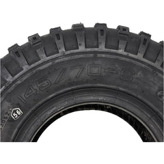 The 145/70-6 Tube Type Knobby Wheelchair / Scooter Tire for Extreme X8 features an aggressive tread for traction on offroad terrain.