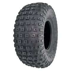The 145/70-6 Tube Type Knobby Wheelchair / Scooter Tire features an aggressive tread for traction on offroad terrain.