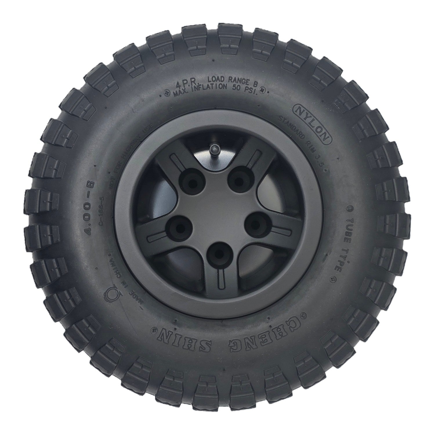 Upgrade your Quantum power wheelchair with 14x4 off-road tires. Wider traction, 4-ply durability, and easy install. Fits Q6 Edge, 4Front, and Stretto models.