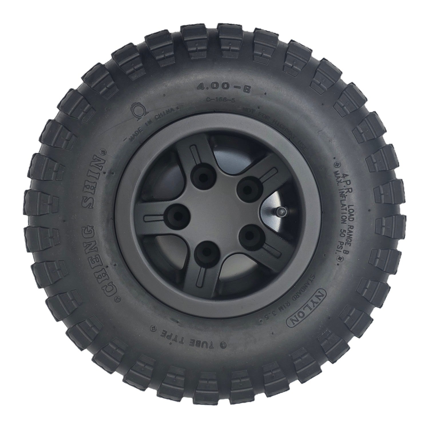 Upgrade your Quantum power wheelchair with 14x4 off-road tires. Wider traction, 4-ply durability, and easy install. Fits Q6 Edge, 4Front, and Stretto models.