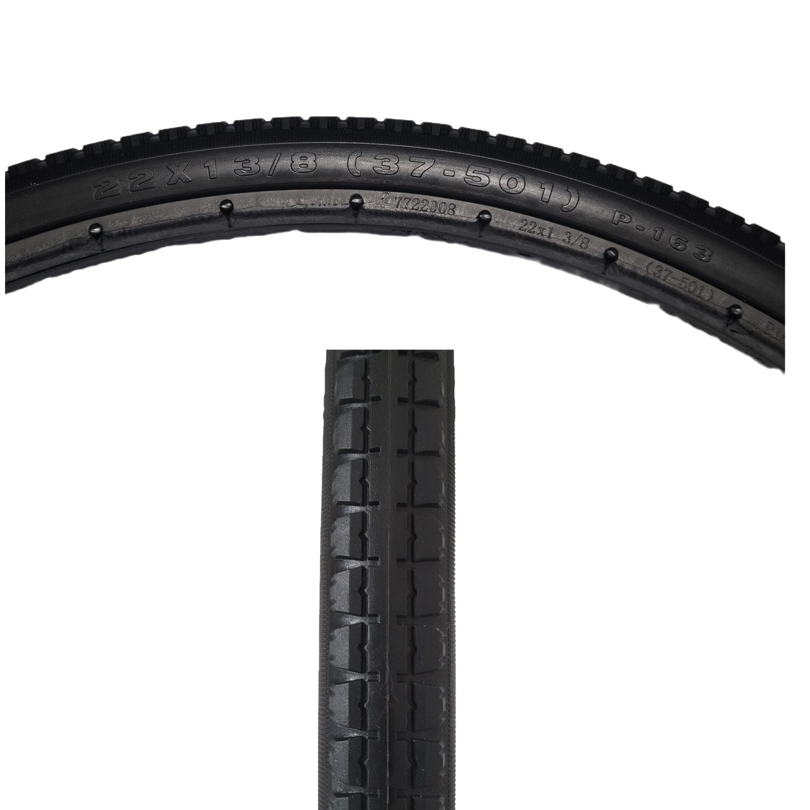 22 x 1 3/8 in. (37-501) Primo Orion Urethane Wheelchair Street Tire