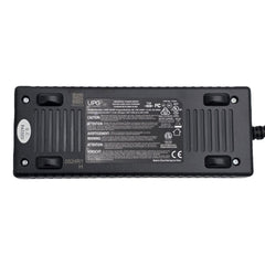 Bottom view of the replacement 24V 3.5A Battery Charger for Power Chairs and Mobility Scooters (UPG 71641 / 24BC3500T-4)