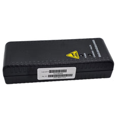 Side view of the replacement 24V 3.5A Battery Charger for Power Chairs and Mobility Scooters (UPG 71641 / 24BC3500T-4) showing Cust Part # ELE1803400 and UPG13624177C2