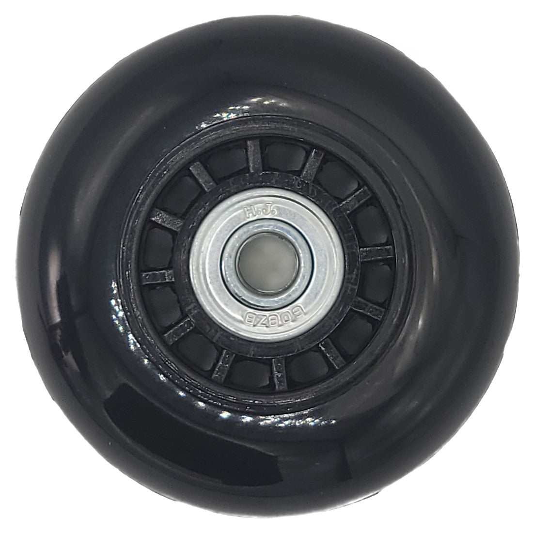 Side view of the 3 x 1 in. Anti-Tip Caster Wheel for Wheelchairs and Scooters showing 608 bearing