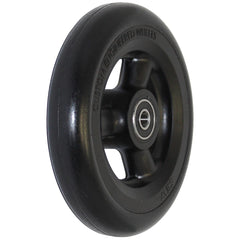 Angle view of 5 x 1 in. Shox Hollow Spoke Wheelchair Caster Wheel in black