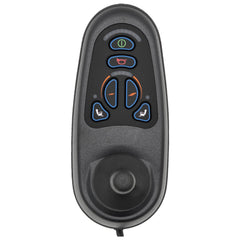 The 6 Key VR2 Joystick Controller for Power Chairs (PG Drives Technology D50680.01) features a 4 foot long cable with a 4 pin connector.
