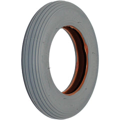 Angled view of 6 x 1 1/4 wheelchair and scooter tire with C179 rib tread pattern