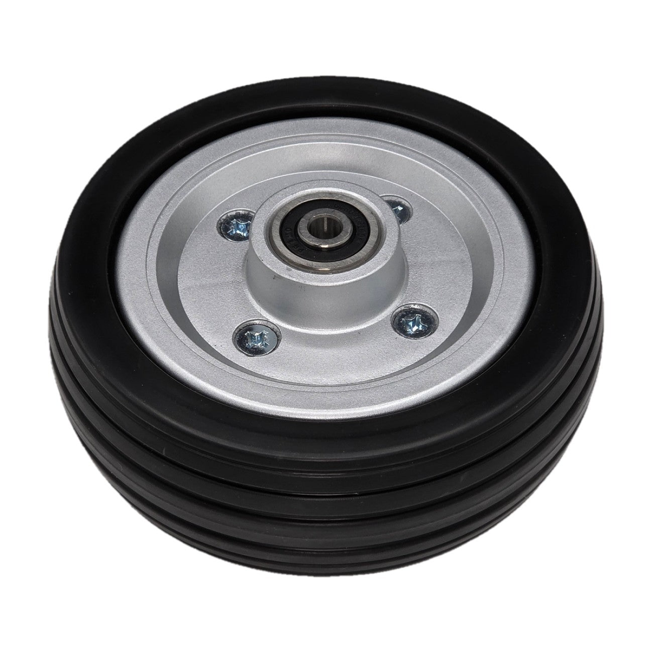 This 6 x 2 replacement wheelchair caster wheel assembly features a multi-rib tread for a smooth comfortable ride. Fits Jazzy and Quantum power chairs (replacement for Pride part WHLASMB1762 and WHLASMB2047).