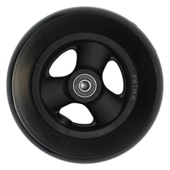 Front view of 6 x 1 1/2 in. Pr1mo Hollow Spoke Wheelchair Caster Wheel shown ready to install