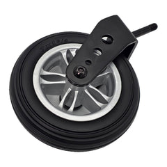 Side view of the 7 x 1-3/4 in. Front Caster Wheel Fork Assembly for the Merits EZ-Go Power Wheelchair features an easy to replace assembled caster wheel.