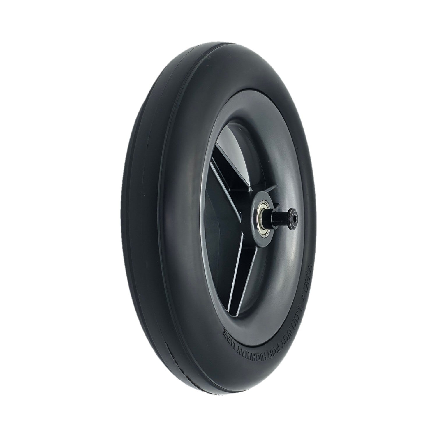 7.85 x 1.60 front caster wheel assembly for Pride Jazzy Ultra Light power chair. Not for highway use