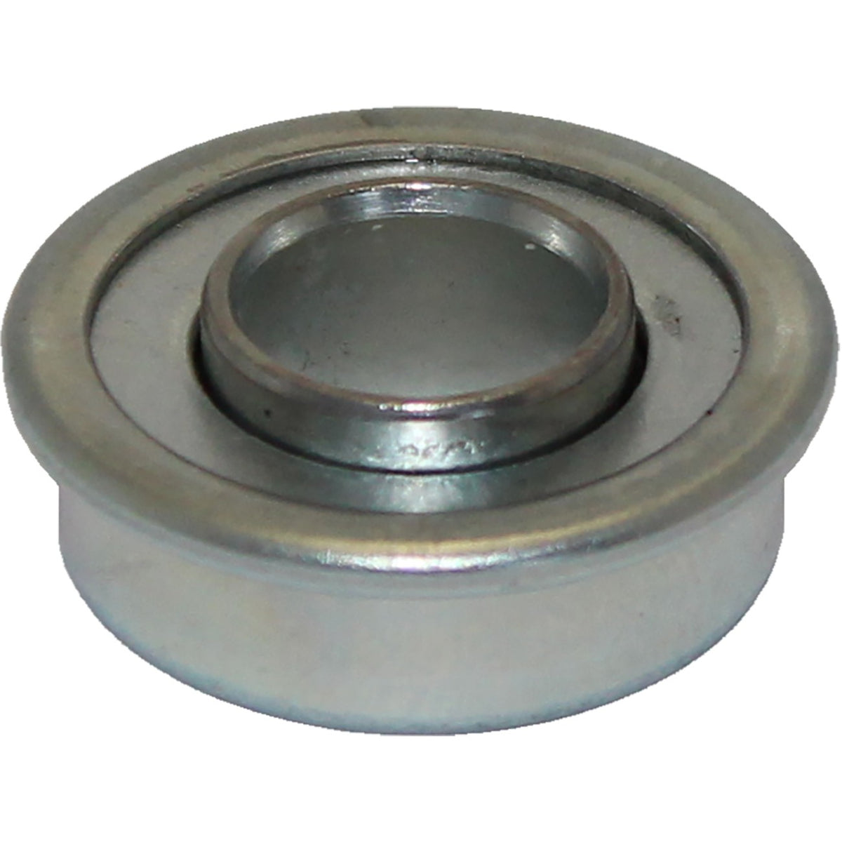 Angled view of the 7162932 Flanged Wheelchair or Scooter Bearing (7/16 x 29/32 in)