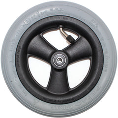 8 x 1 1/4 in. Primo Hollow Spoke Pneumatic Wheelchair Caster Wheel - front view showing primo spirit tire