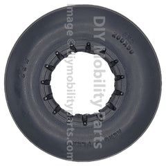 8 x 2 in. (200 x 50) Multi Rib Black Urethane Wheelchair Tire