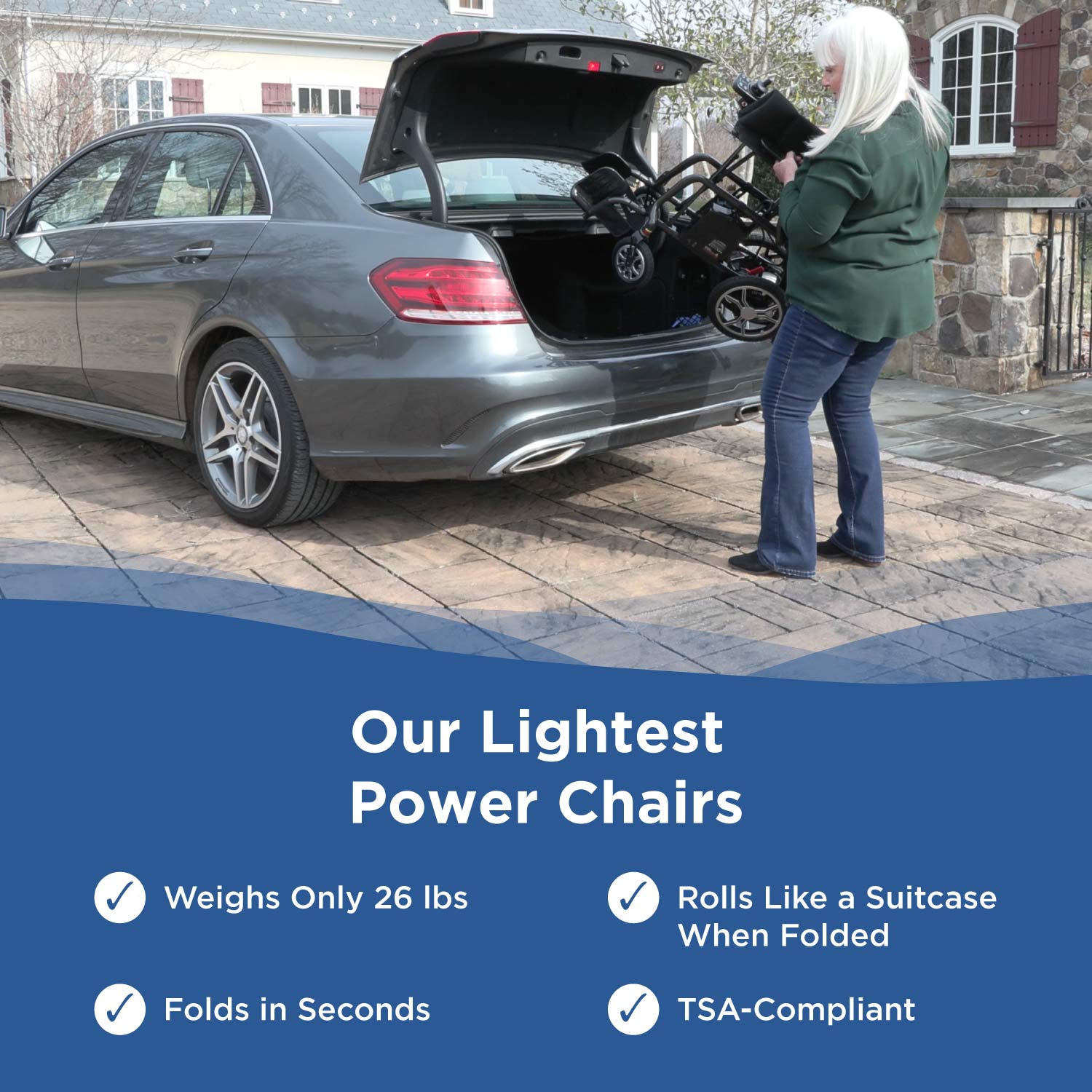 Experience unmatched freedom with the Journey Air Elite Lightweight Folding Power Chair by Journey Health.