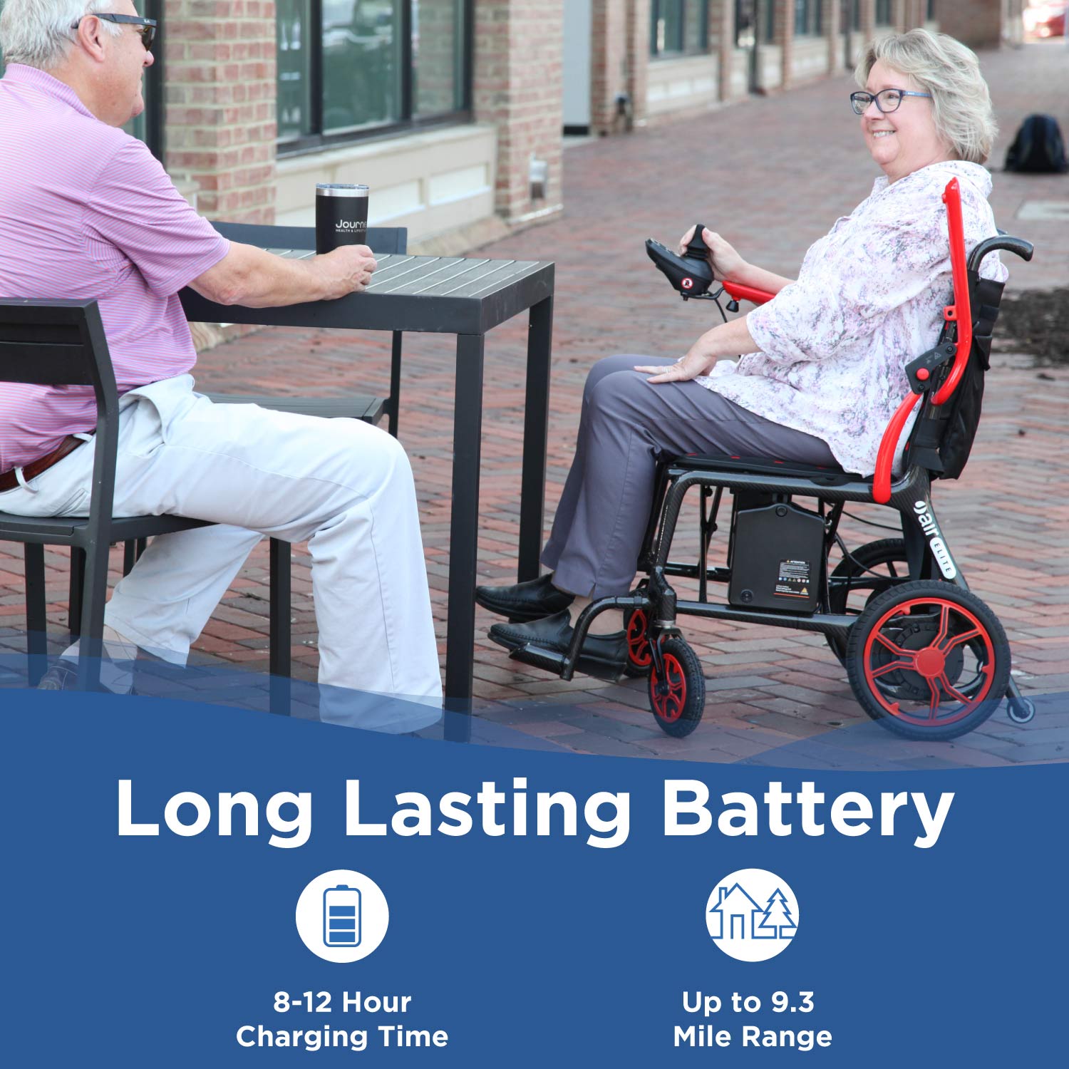 Experience unmatched freedom with the Journey Air Elite Lightweight Folding Power Chair by Journey Health.