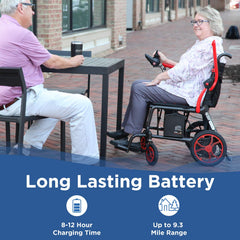 Experience unmatched freedom with the Journey Air Elite Lightweight Folding Power Chair by Journey Health.