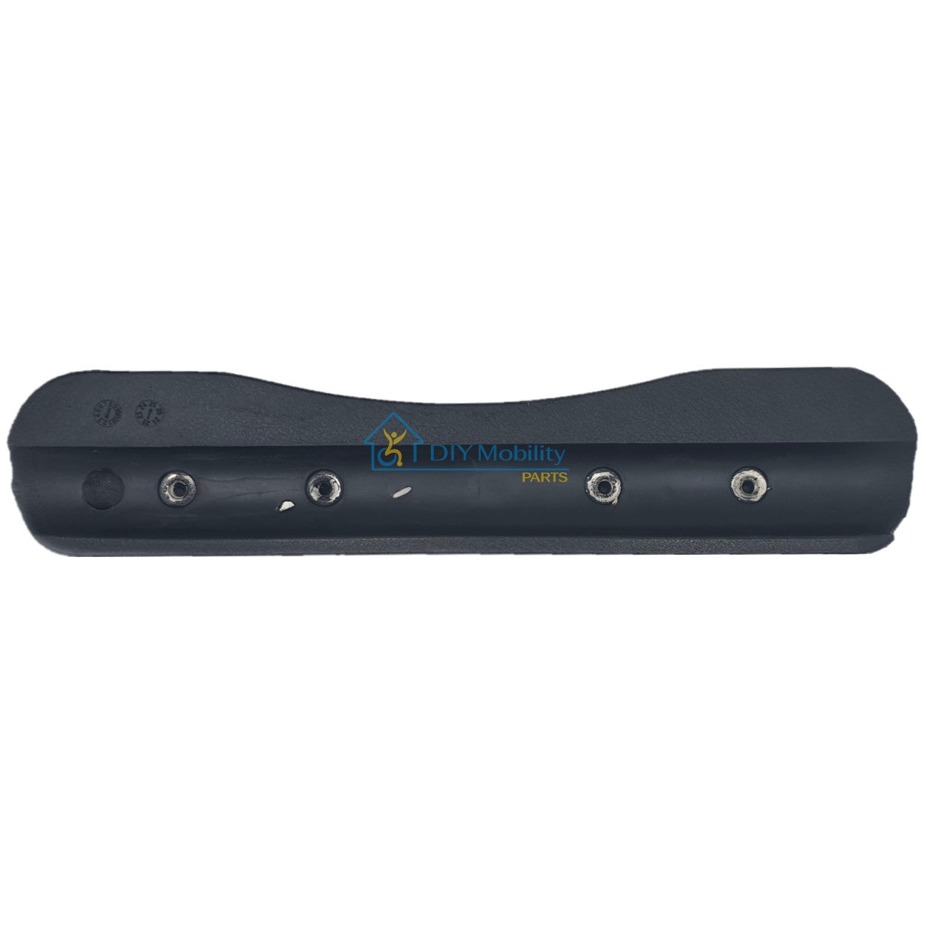 Back view of the OEM replacement Armrest Pad For Pride Jazzy Carbon Power Wheelchair made with urethane over high-density foam.