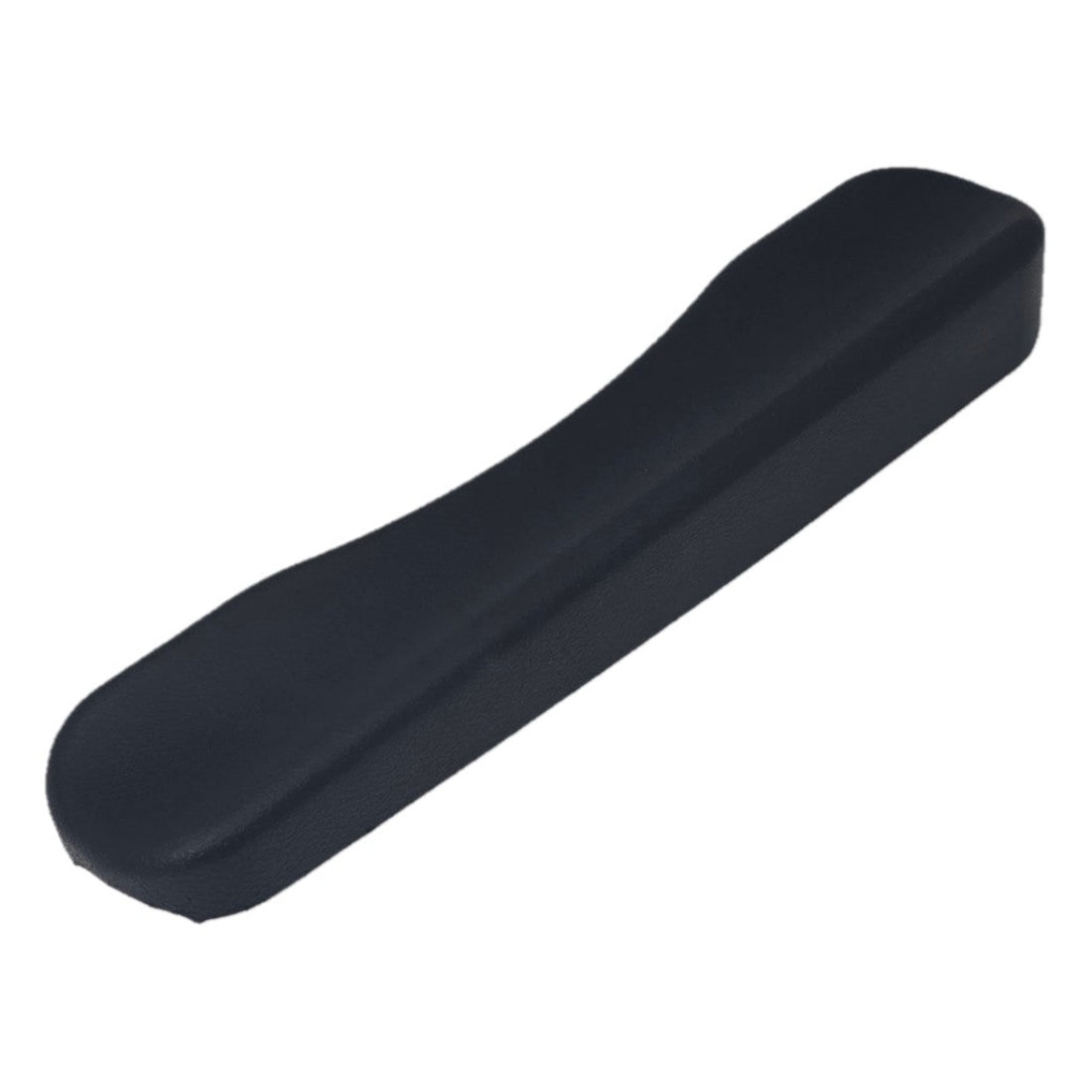 Close up view of the Left side OEM replacement Armrest Pad For Pride Jazzy Carbon Power Wheelchair.