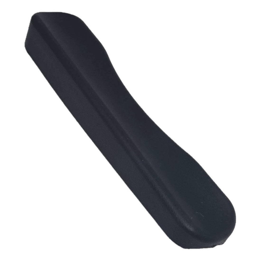 Close up view of the OEM replacement Armrest Pad For Pride Jazzy Carbon Power Wheelchair made with urethane over high-density foam. Right side replacement.