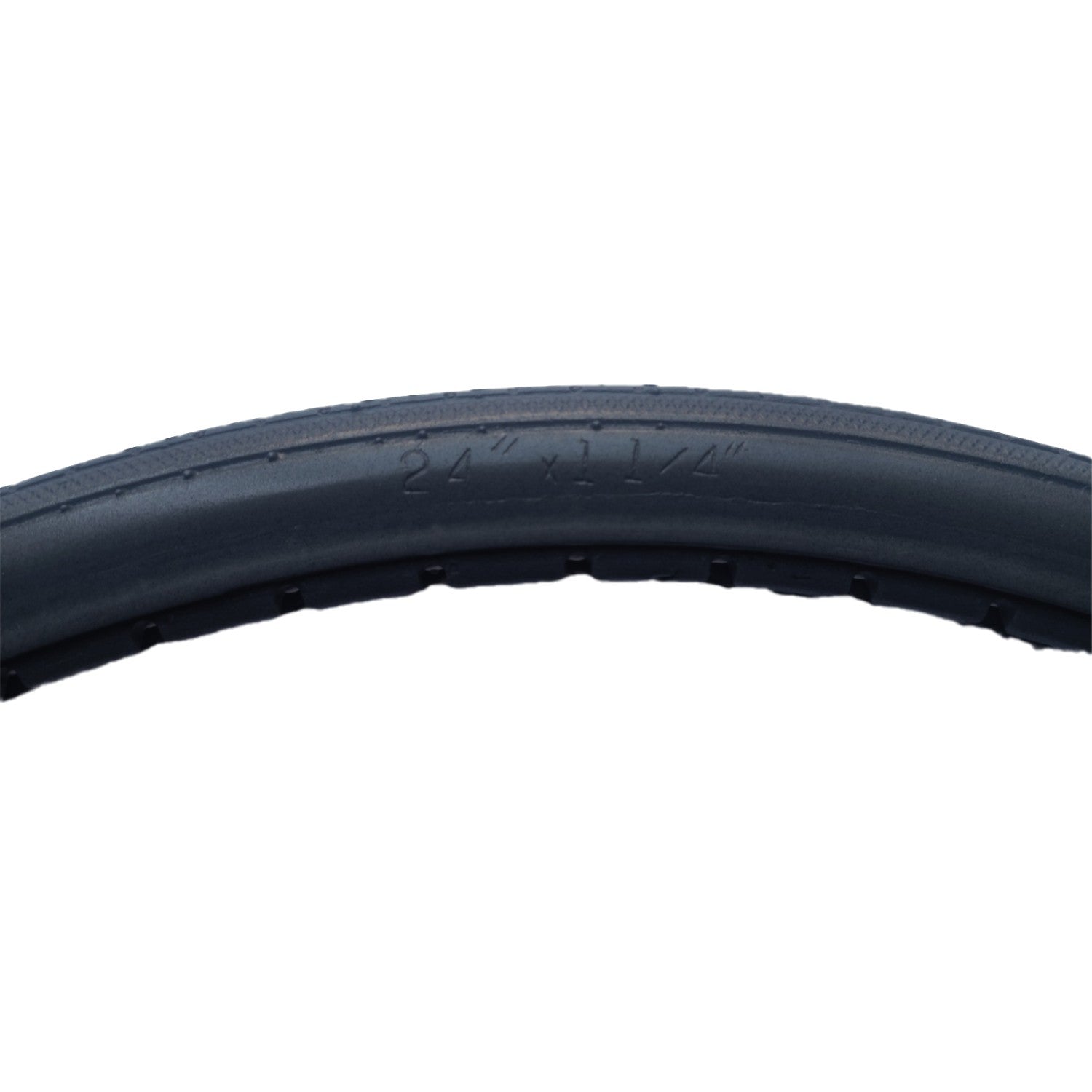 Close up view of the CEW 24 x 1 1/4 in. (32-540) Aero-Flex Solid Wheelchair Round Tire