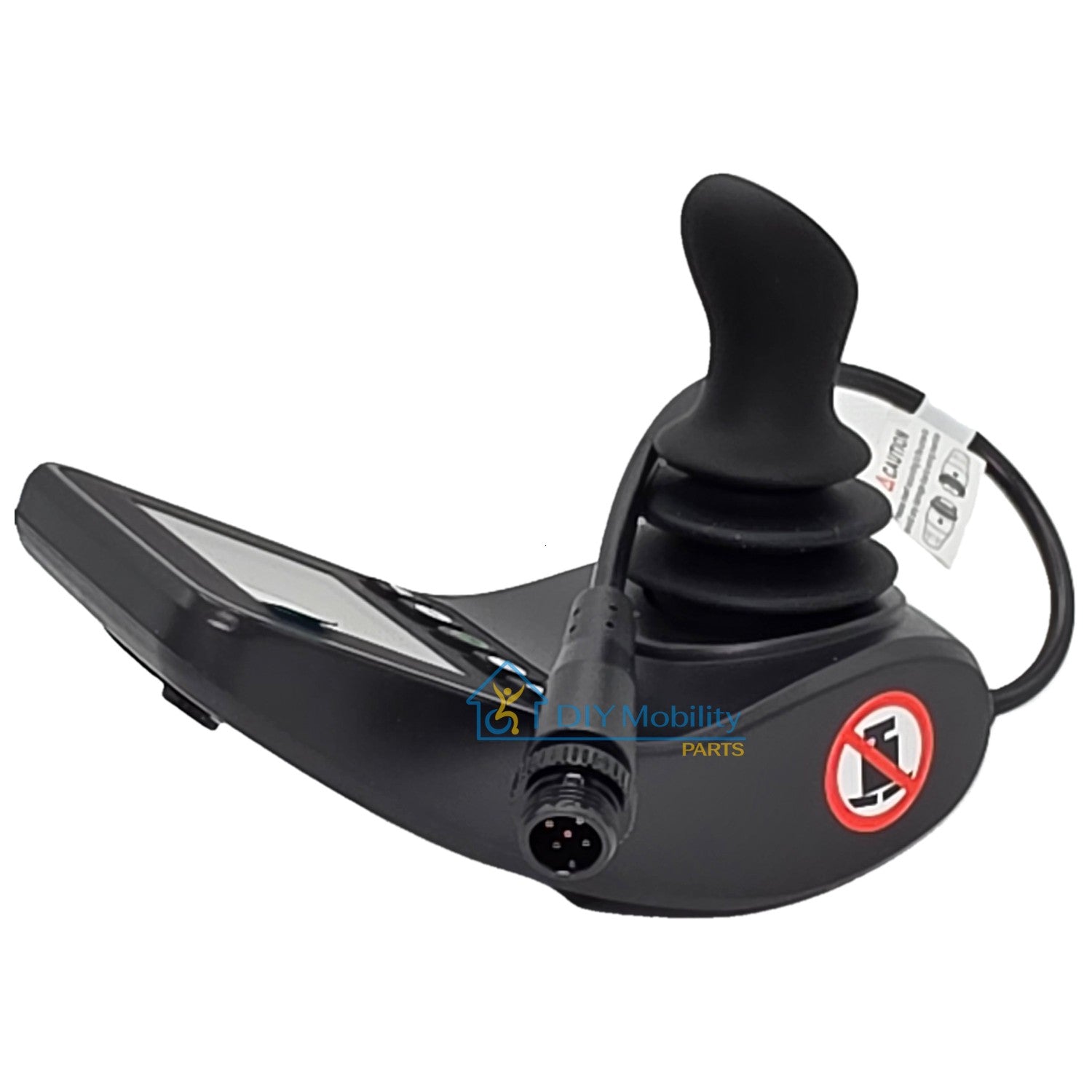 Side view of Replacement Joystick For Pride Jazzy Carbon 27 Folding Power wheelchair. Pride CTL2506196