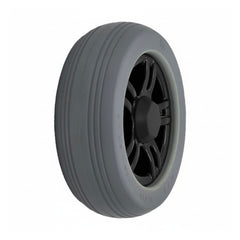 The replacement 6 in. Caster Wheel for ROVI X3 and ROVI A3 Power Wheelchairs with gray tire