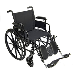Chariot IV ultra lightweight aluminum Wheelchair with premium nylon seat, 300 lb capacity shown with elevating legrests