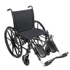 Chariot IV ultra lightweight aluminum Wheelchair with premium nylon seat, 300 lb capacity shown with removable armrests