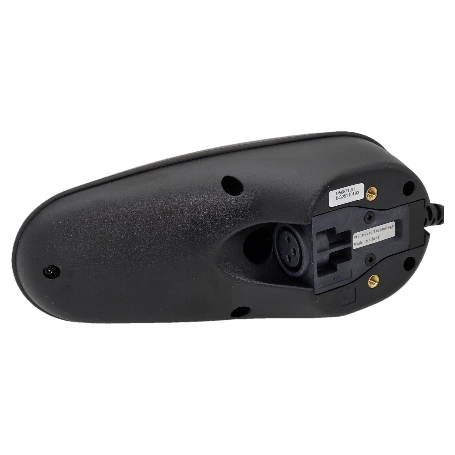 The 9 Key VR2 Joystick Controller for Power Wheelchairs (PG Drives D50871) with display, charger port, speed control, and horn. PG Drives D50871.01 replacement for Pride CTLDC1505.