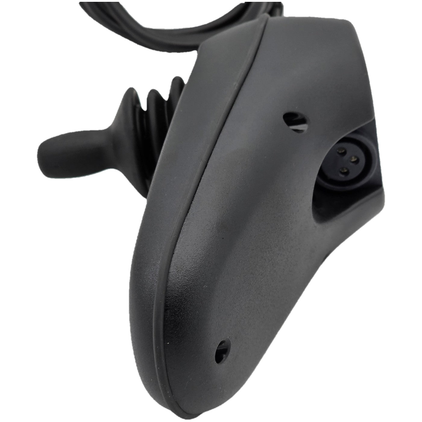 The 9 Key VR2 Joystick Controller for Power Wheelchairs (PG Drives D50871) with display, charger port, speed control, and horn. PG Drives D50871.01 replacement for Pride CTLDC1505.