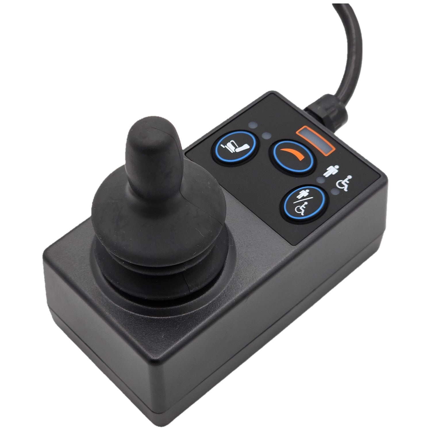 The VR2 Attendant Joystick Controller for Power Wheelchairs (PG Drives D50872) provides precise power chair control for attendants. PG Drives Technology D50872.01