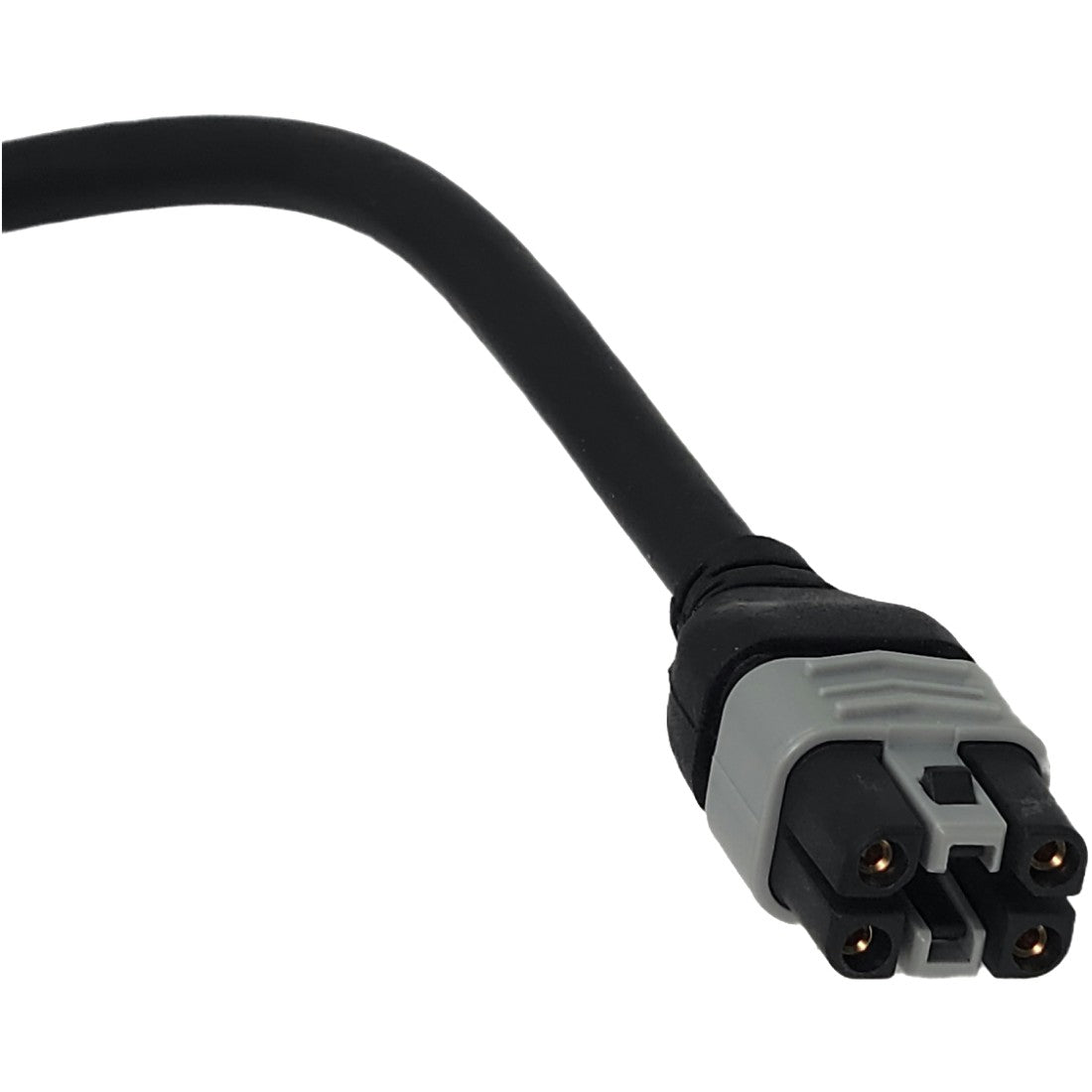 Close up view of the Dynamic Joystick Bus Extension Cable for SPJ+ Joystick showing locking connector
