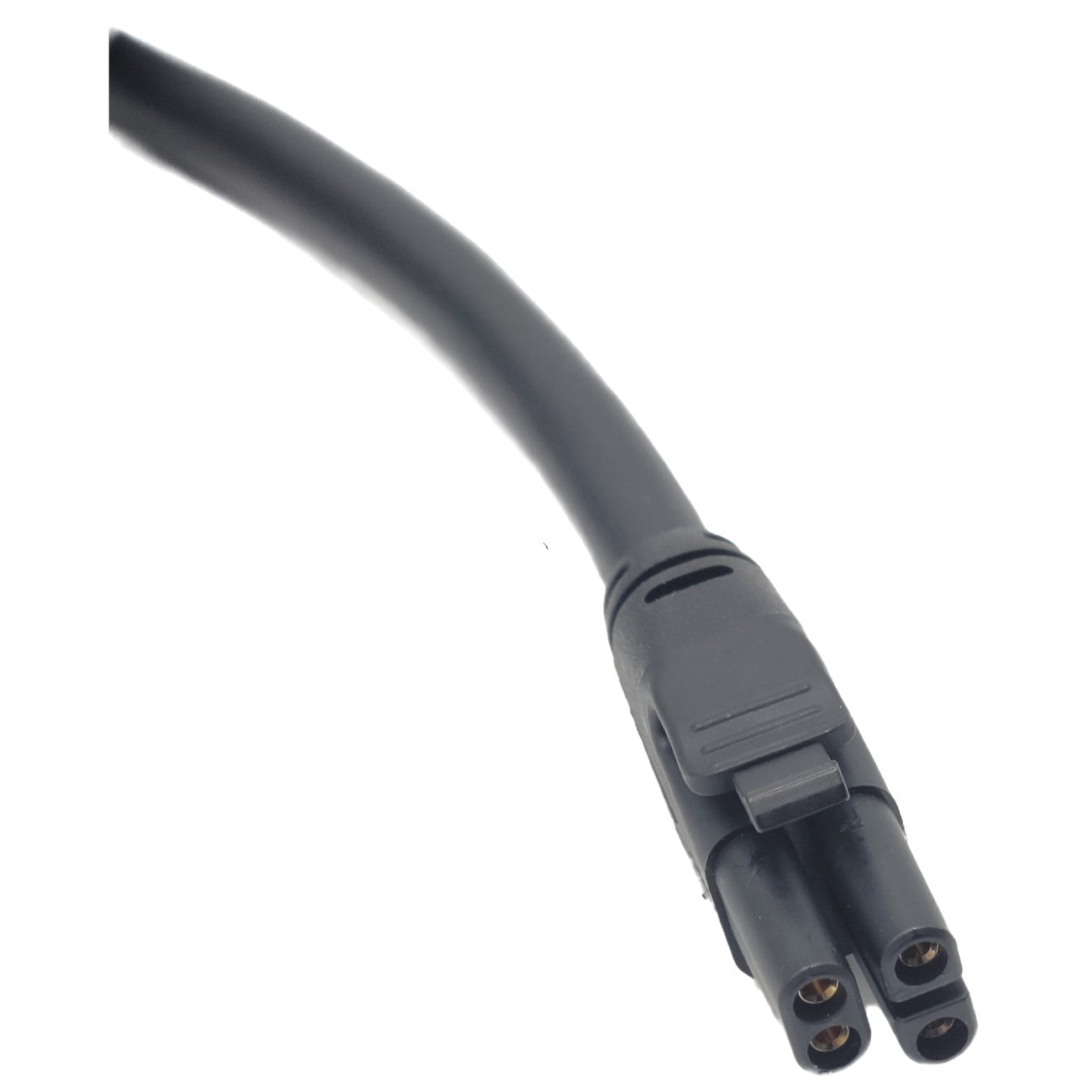 Close up view of the Dynamic LiNX Bus Extension Cable showing locking 4 pin connector
