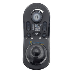 Top view of the replacement Dynamic LiNX RM Lights LTD Seat Joystick For Power Wheelchairs. Dynamic DLX-REM215-A