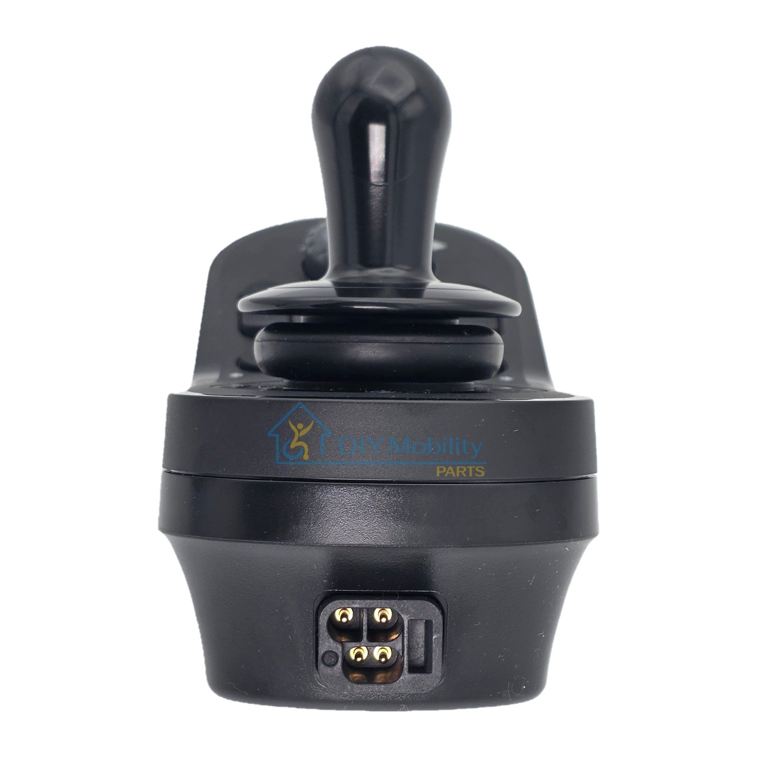 Back side view of the replacement Dynamic LiNX RM Lights LTD Seat Joystick For Power Wheelchairs. Showing cable connector for the Dynamic DLX-REM215-A