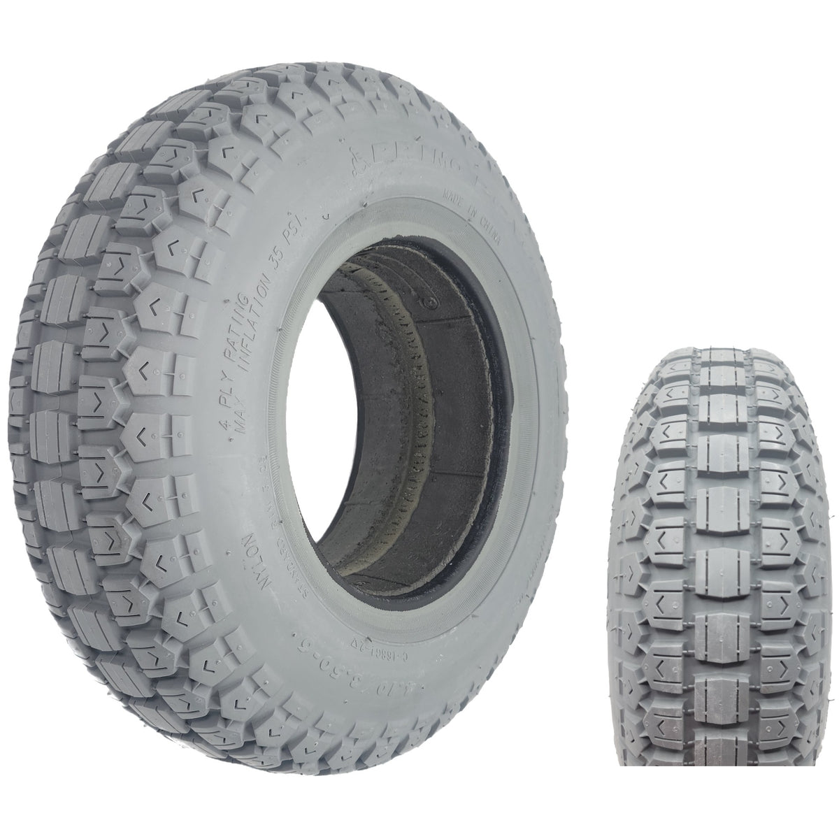 4.10 x 3.50-6 Primo Ability Foam Filled Wheelchair / Scooter Tire