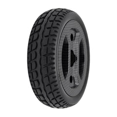 The replacement 175x50 Front Wheel Assembly for Pride Go Go Carbon Electric Scooter. Black carbon fiber wheel fits the left or right side wheels.