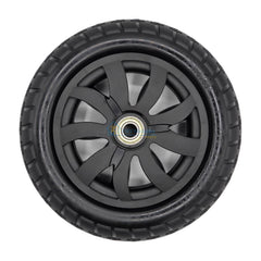 Top view of the Front Caster Wheel For Vive Airframe Magnesium Collection Electric Wheelchair. Fits the left or right side 175x33 front caster wheels.