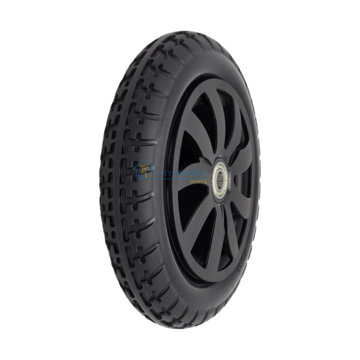 The replacement Front Caster Wheel For Vive Airframe Magnesium Collection Electric Wheelchair. Fits the left or right side 175x33 front caster wheels.