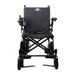 Experience unmatched freedom with the Air 2026 Lightweight Folding Power Chair by Journey Health. Redesigned with larger wheels, powerful brushless motors, and foldable for easier transport. Showing black upholstery