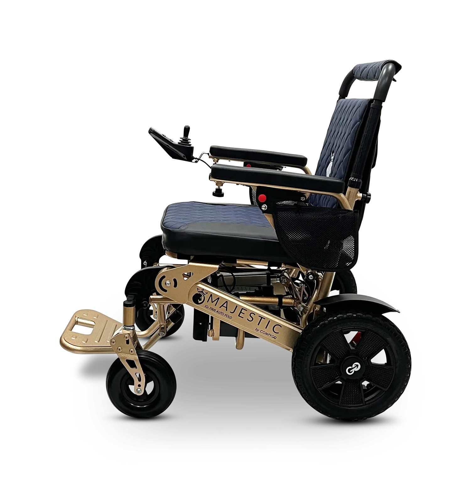 MAJESTIC IQ-7000 Auto Folding Remote Controlled Electric Wheelchair + Brushless Motor