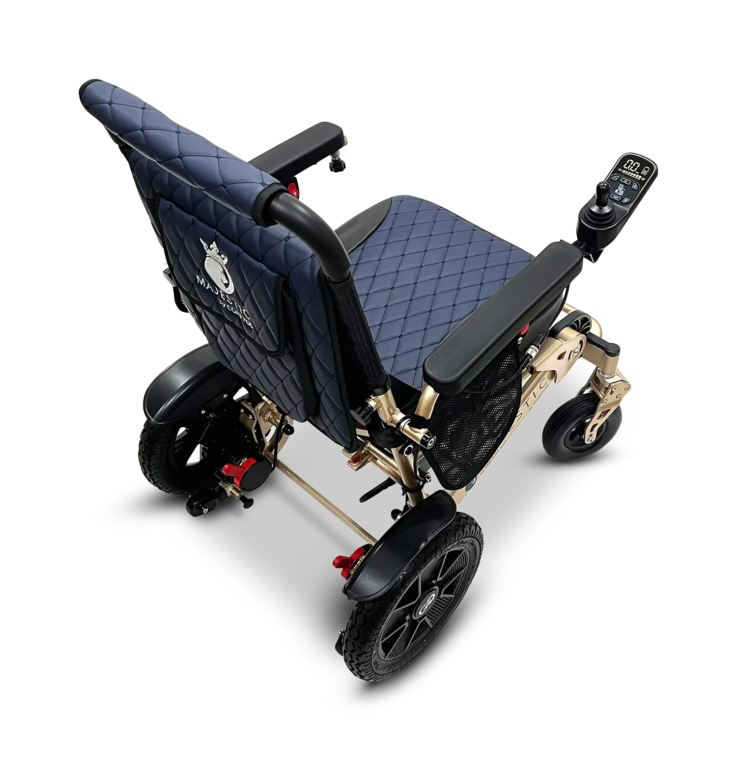 MAJESTIC IQ-7000 Auto Folding Remote Controlled Electric Wheelchair + Brushless Motor