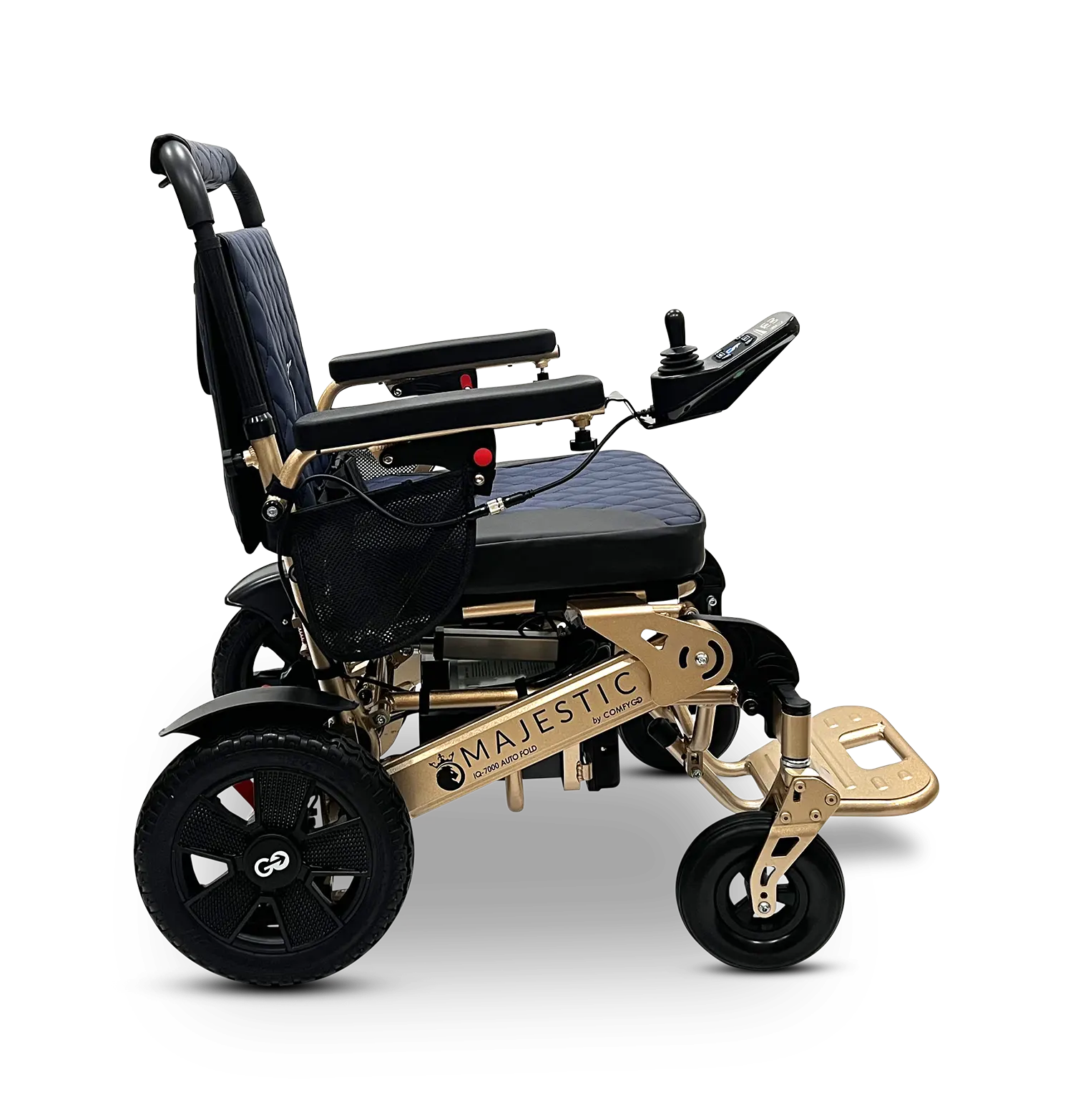MAJESTIC IQ-7000 Auto Folding Remote Controlled Electric Wheelchair + Brushless Motor