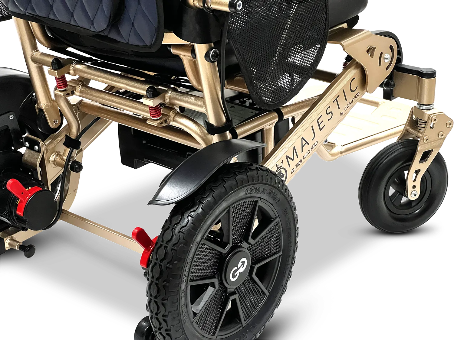 MAJESTIC IQ-7000 Auto Folding Remote Controlled Electric Wheelchair + Brushless Motor