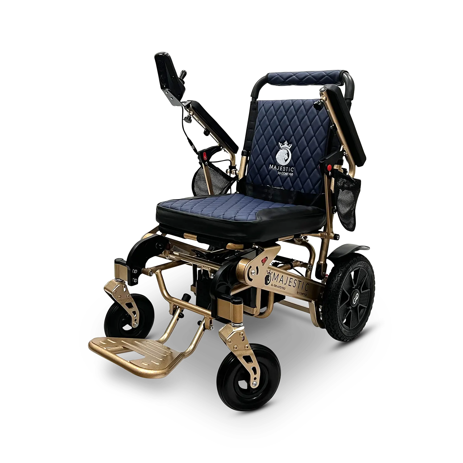 MAJESTIC IQ-7000 Auto Folding Remote Controlled Electric Wheelchair + Brushless Motor