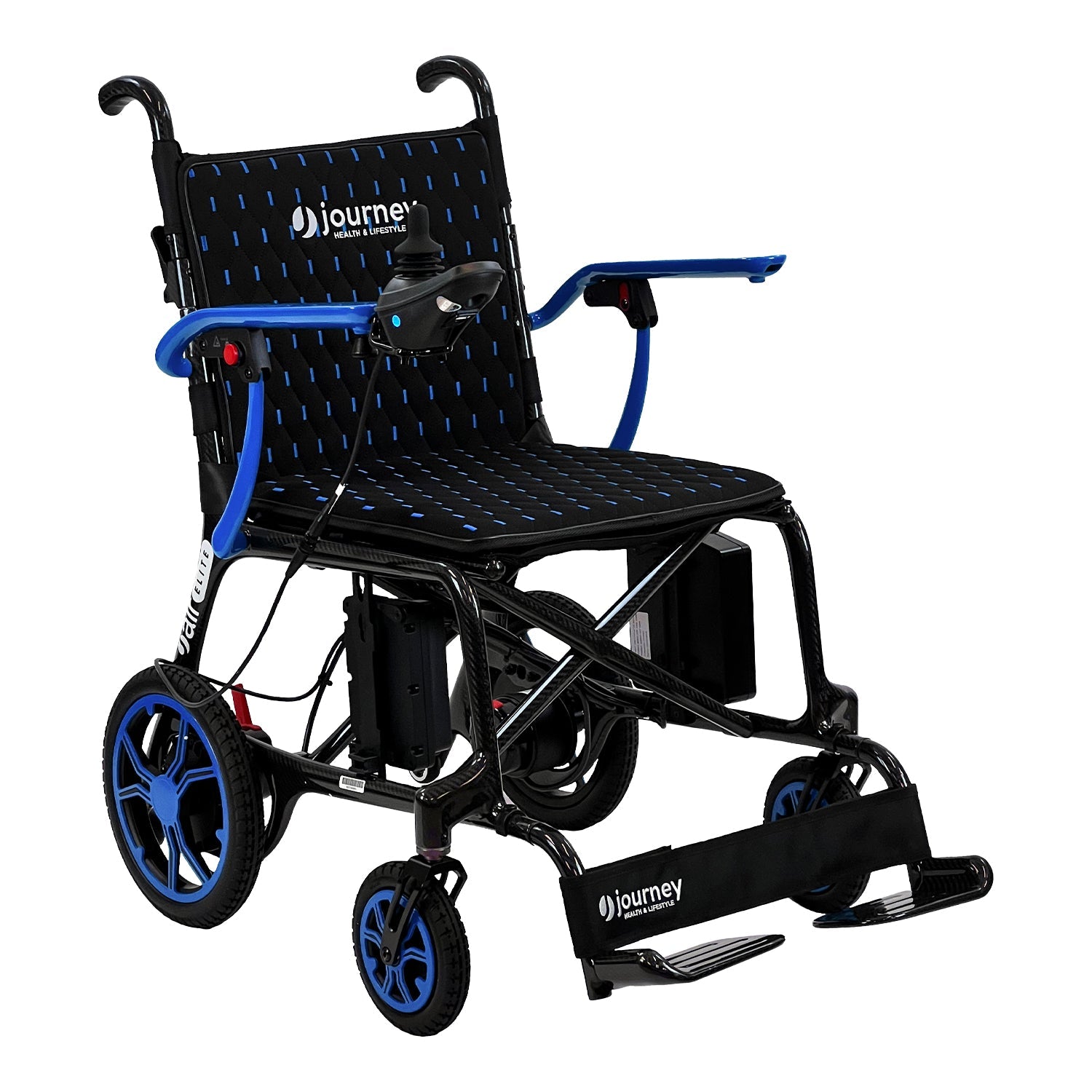 Experience unmatched freedom with the Journey Air Elite Lightweight Folding Power Chair by Journey Health.